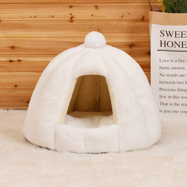 Plush Cat Cave Bed For Small Pets