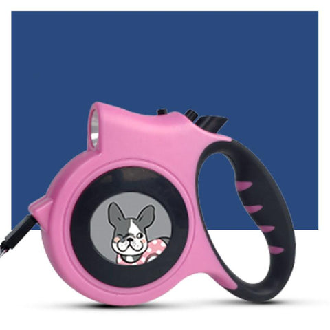 Automatic Retractable Dog Leash with LED Light