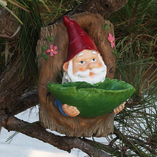 Resin Garden Gnome Bird Feeder