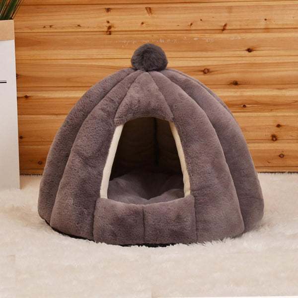 Plush Cat Cave Bed For Small Pets