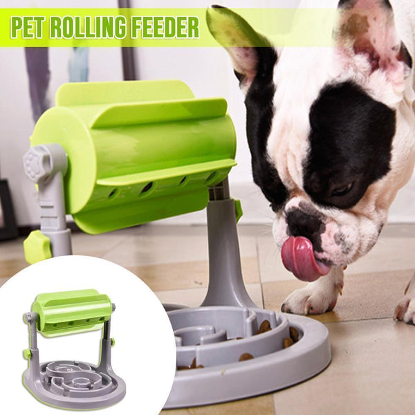 Pets Roller-Type Leaking Feeder Dog Food Dispenser