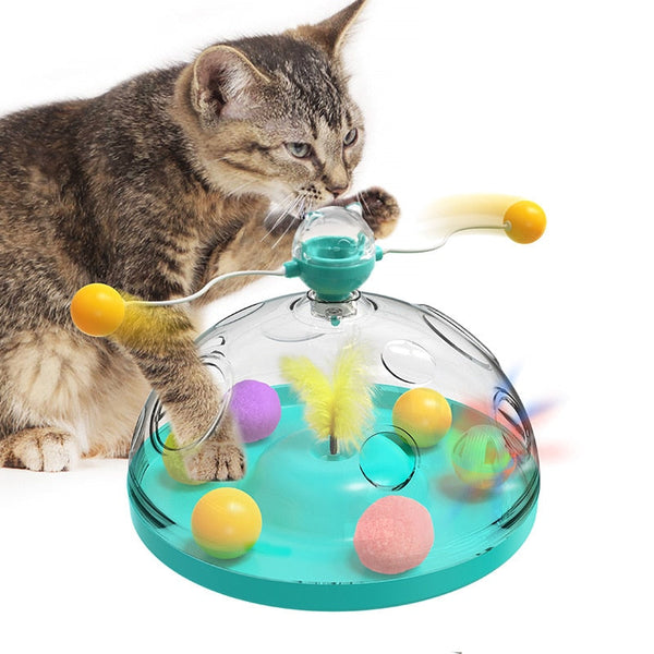 Windmill Interactive Turntable Cat Toy