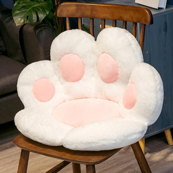 Cute Cat Paw Plush Seat Cushion