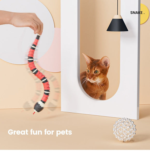 Creative Smart Sensing Snake Cat Toy