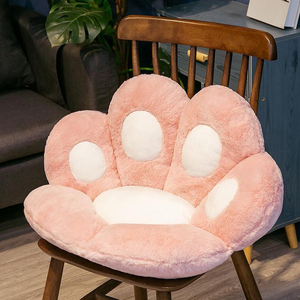 Cute Cat Paw Plush Seat Cushion