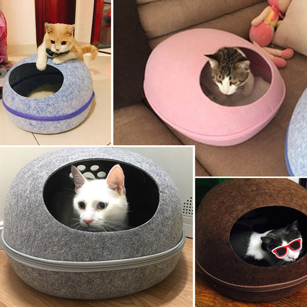 Felt Cat Bed Cave