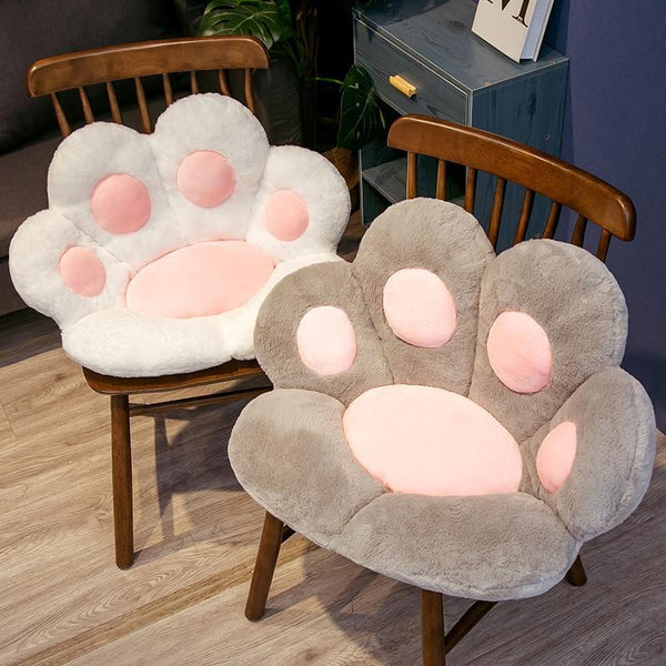 Cute Cat Paw Plush Seat Cushion