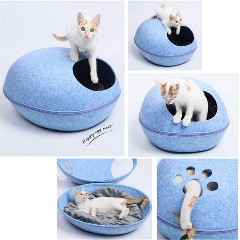 Felt Cat Bed Cave