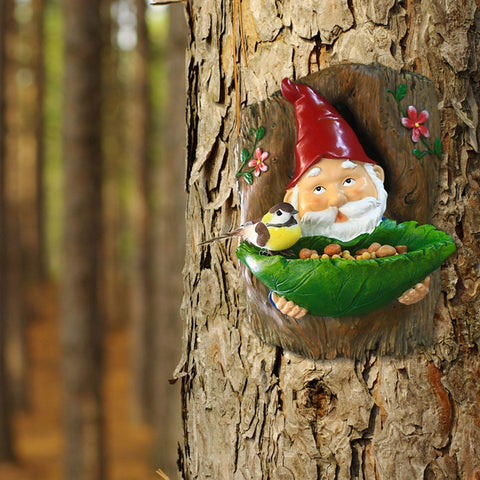 Resin Garden Gnome Bird Feeder