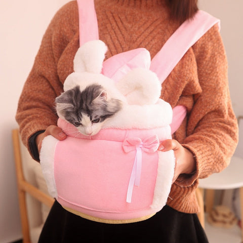 Warm Plush Small Pet Carrier Bag