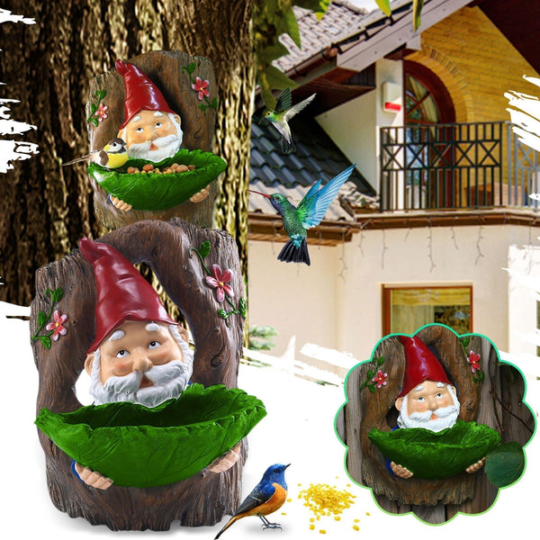 Resin Garden Gnome Bird Feeder