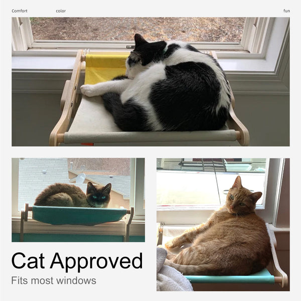 Wooden Window Perch Cat Bed