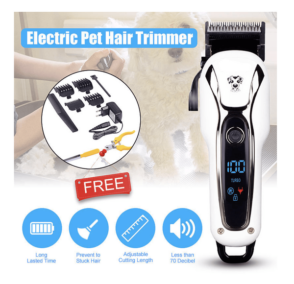 Pet Clipper Rechargeable Cat Dog Electric Trimmer Hair Cutter Shaver Grooming Tool Kit