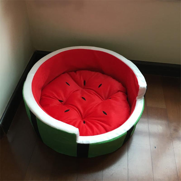 Watermelon Plush Dog and Cat Bed