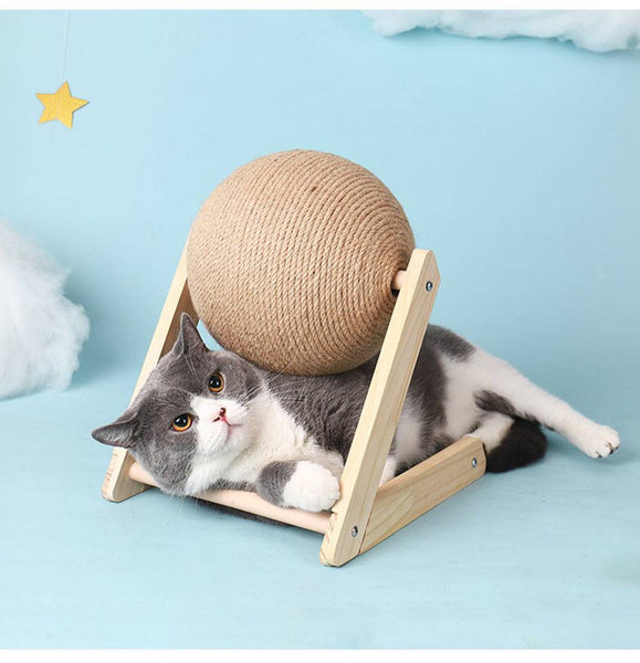 Sisal Rope Ball Cat Scratcher Toy