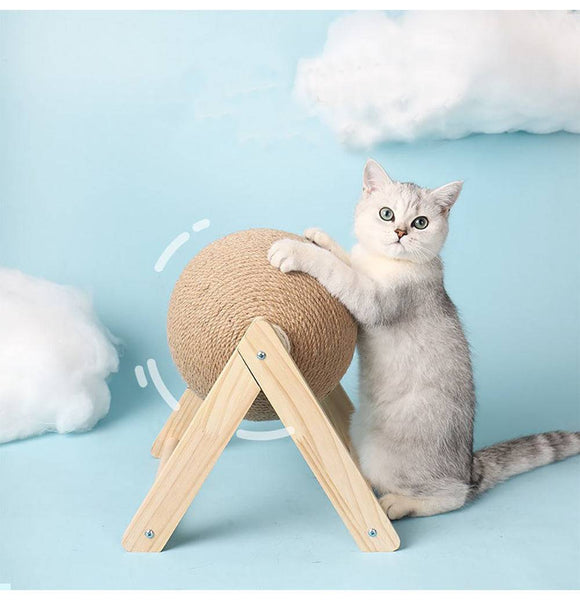 Sisal Rope Ball Cat Scratcher Toy